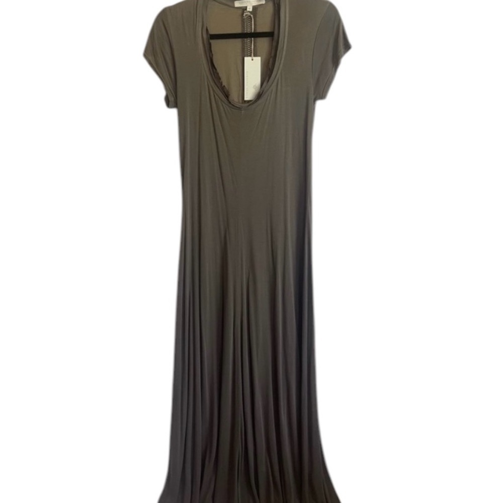 Burning Torch Green Maxi Dress Dolman Sleeve